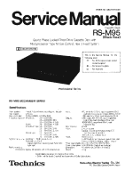 Technics - RSM-95 - Service manual